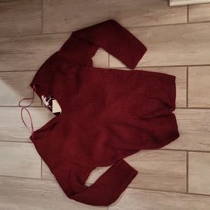 Pink blush maternity sweater